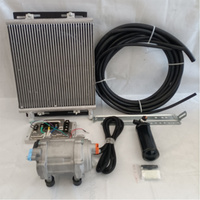 Climatiseur Électrique de Stationnement 12/24 Volts avec Compresseur d'Air et Évaporateur Auto AC pour Camping-Car et Voiture