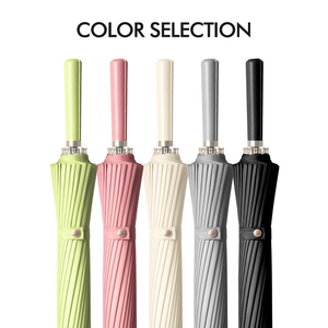 Parapluie manuel de luxe 24 os pour cadeaux d'affaires Design classique multicolore avec cadre en fibre de métal Nouveau style saisonnier - Product Image 5