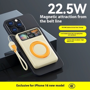 พาวเวอร์แบงค์แม่เหล็กแบบพกพา รุ่นใหม่ปี 2026 ความจุ 10000mAh ชาร์จเร็ว 22.5W พร้อมที่วางโทรศัพท์/หน้าจอ LED - Product Image 1