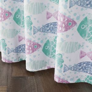 OWENIE3dエンボスプリントカラフルな魚のシャワーカーテン防水バスルームカーテンセット - Product Image 5