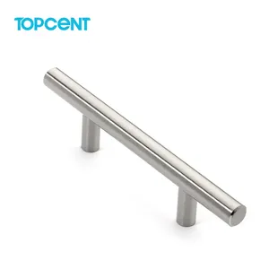 Topcent Furniture T Bar Cabinet Door Handle Stainless Steel Pulls Knobs Kitchen Drawer Handles