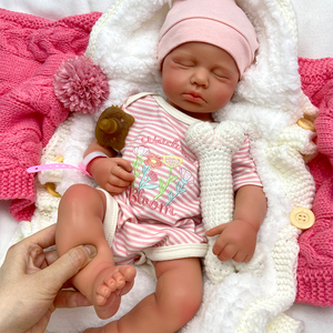 ชุดตุ๊กตาซิลิโคนนุ่มแบบซักได้ ขนาด 50 ซม. ตุ๊กตา Reborn เหมือนจริง ทำมือ ปากเปิดได้ ทารกแรกเกิด ของขวัญเซอร์ไพรส์คริสต์มาส LouLou - Product Image 4