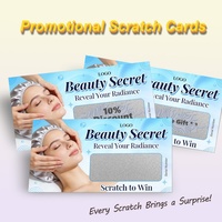 Cartes à gratter personnalisées pour entreprises de beauté et soins, avec logo/graphisme sur mesure, en carton offset numérique, pour gagner des cadeaux, conception gratuite, haute qualité