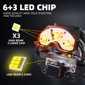 โปรเจคเตอร์เลนส์ Sanvi รุ่นใหม่ S63 Bi Led ขนาด 2.5 นิ้ว แบบสองหลอด โปรเจคเตอร์เลเซอร์ 55w 14000lux ไฟหน้าเลเซอร์ - Product Image 4