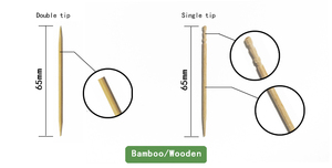 Thân thiện với môi trường tùy chỉnh hương vị tăm tre dùng một lần với số lượng lớn với mẫu miễn phí để sử dụng thuận tiện - Product Image 2