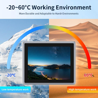 Écran haute luminosité 12,1 pouces, large plage de température 20 ℃ ~60 ℃   PC industriel à écran tactile résistif Intel I5-1235U 2 LAN IP65 pour AGV AMR
