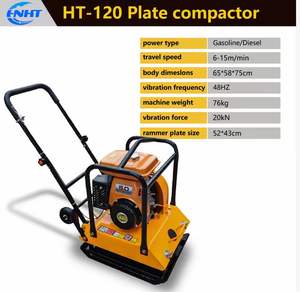 Compacteur à plaques vibrantes à essence HT-120-1 Huiteng de haute qualité pour la construction de routes Haute efficacité de fonctionnement - Product Image 4