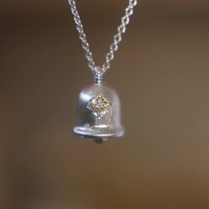 Autumn Winter Layering S925 Pure Silver Star Shaped Necklace <b>Brushed</b> <b>Round</b> Ball with High-End Platinum Finish - Product Image 4