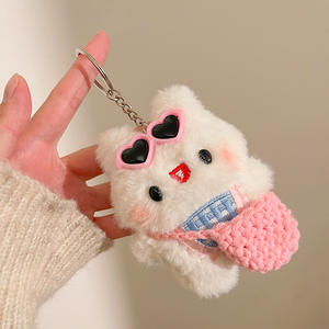 Llavero de Peluche de Conejo, Adorable Muñeco de Peluche, Llavero de Conejito <span class=keywords><strong>Esther</strong></span>, Colgante para Bolso, Decoración Encantadora para Bolso - Product Image 3
