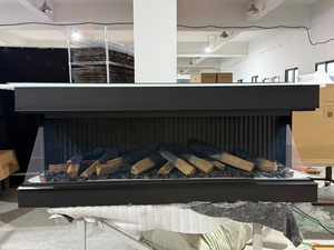 <span class=keywords><strong>Chimenea</strong></span> Eléctrica Holográfica LCD Moderna de 60 Pulgadas con Calefactor Integrado, Pantalla 4K, Acero, para Hogar y Hotel, Inglés, EE. UU. - Product Image 4