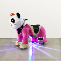 Grands chevaux en peluche électriques animés pour enfants à monter, jouets à roulettes pour adultes, animaux en peluche à roulettes
