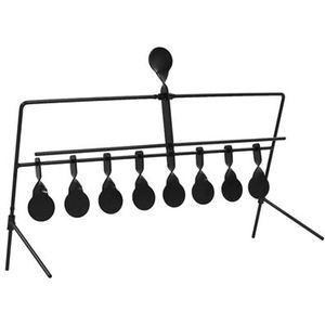 هدف رماية دوار مع إعادة ضبط تلقائي من سبائك الألومنيوم للتدريب على الرماية في الهواء الطلق بموضوع الرمال البحرية - Product Image 3