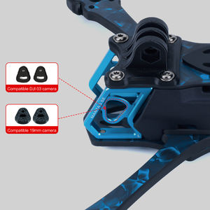 Telaio Professionale per Drone FPV da 5 Pollici - Ibrido Fibra di Carbonio/Metallo Manta 5 SE Squashed <span class=keywords><strong>X</strong></span> di Axisflying - Product Image 2