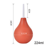 Système de douche rectale pour lavement 224 ml 100 g, matériel médical, boule en silicone pour lavement anal, nettoyage du côlon, jouets sexuels
