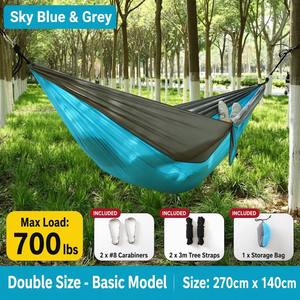 Amaca da campeggio anti-insetti con rete a maglia fine, portata 400 libbre, amaca portatile in paracadute per albero - Product Image 3