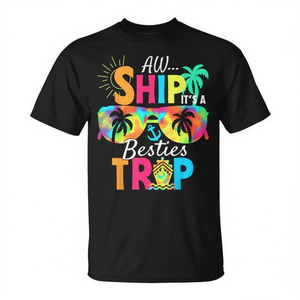 Camiseta Aw Ship It'S A Besties Trip 2025 Friends Vacay Cruise - Product Image 2