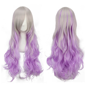 Mengtong 80CM Halloween <strong>Lolita</strong> Cosplay <strong>Wig</strong> Free Part Pink Synthetic <strong>Wig</strong> with Red Lace Deep Body Wave Style - Product Image 4