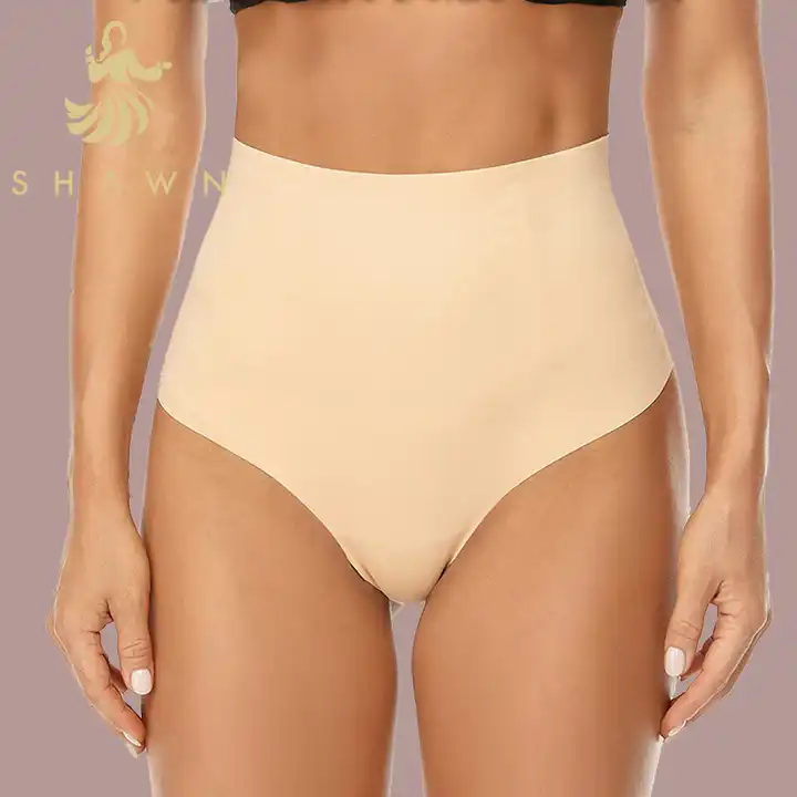 high compression seamless tummy control thong