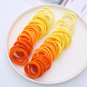 प्रीमियम गुणवत्ता 50 पीसी बैग निजी लेबल कोई धातु रबर की अंगूठी धारक लोचदार तौलिया के बाल बैंड नायलॉन निर्बाध बालों के बंधन - Product Image 3