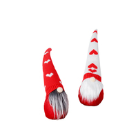 Peluche Rudolph Saint-Valentin en promotion, peluche Rudolph personnalisée douce, adorable décoration de table de Noël, peluche gnome Rudolph