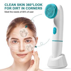 Cepillo de limpieza facial eléctrico 3 en 1, resistente al agua, giratorio, automático, para hacer burbujas, cepillos de lavado de cara, exfoliante - Product Image 2