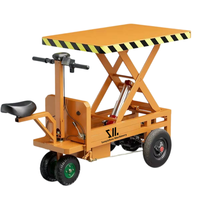 Chariot élévateur à ciseaux hydraulique mobile électrique pour la manutention des marchandises en atelier et le transport en entrepôt