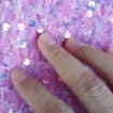 Nouvelle arrivée robe de dame africaine 100 Polyester brillant rose dentelle tissu Stretch 4 voies paillettes velours dentelle tissu pour robe