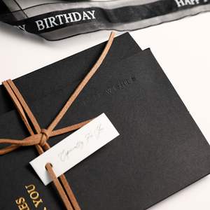 Поздравительные открытки из натуральной крафт-бумаги с офсетной печатью для рекламных акций, благодарственных и благословительных открыток для бизнеса - Product Image 1