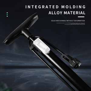 Pompe à air pour vélo de haute qualité, en aluminium et ABS, portable, avec manomètre - Product Image 6