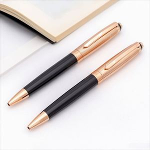 Wholesale Luxury Black Metal Ballpoint <b>Pen</b> High Quality Durable Promotional Gift for Office or School Writing Custom Logo - Product Image 3