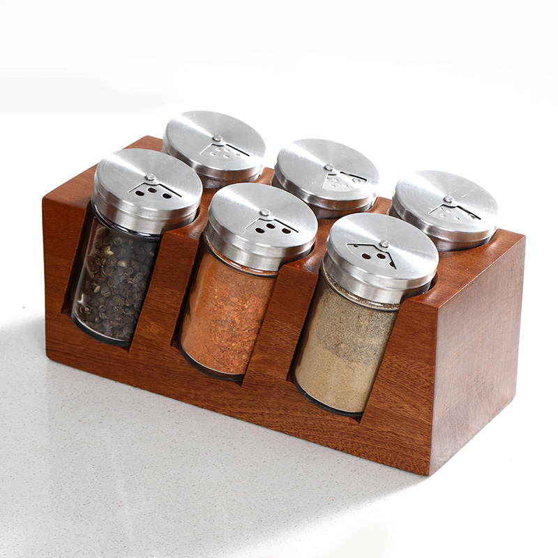 Оптовая продажа, Высококачественная деревянная стойка для специй премиум-класса, стеллаж для хранения специй