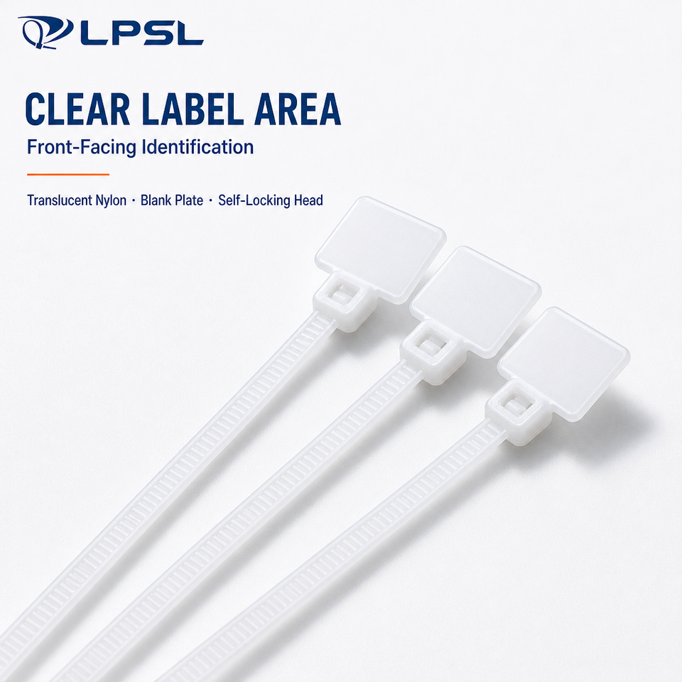 Container Attributes Self-Locking Nylon Label Cable Tie 3x150mm Marker Identification Zip ...