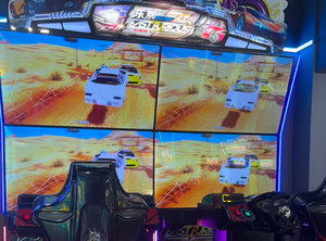 Consola de Juego Arcade de Carreras para Dos Jugadores con Pantalla Dual, Simulador Metálico que Funciona con Monedas, para Mayores de 6 Años, para Centros de Juegos de Mesa - Product Image 5