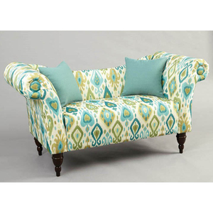 Banc en tissu capitonné pliable à prix modéré, long pouf de rangement pour salon, chambre à coucher et appartement - Product Image 6
