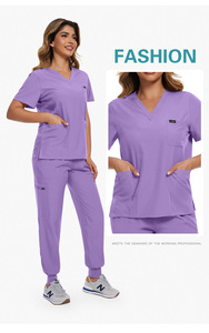 Conjunto de Ropa de Trabajo Unisex para el Sector Sanitario, Tejido de Secado Rápido y Antiarrugas 42122 |   Uniformes Médicos para Hospital y Clínica - Product Image 2