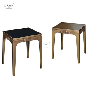 EKAR-<span class=keywords><strong>Table</strong></span> d'appoint en aluminium, élégante et fonctionnelle, avec design métallique, pour salle à manger, école et mobilier - Product Image 4