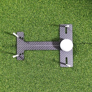 SwingPerfect Golf Outil d'alignement de putting rotatif en fibre de carbone <span class=keywords><strong>Mini</strong></span> H avec double ligne de référence, aide à l'entraînement et entraîneur de face carrée - Product Image 5
