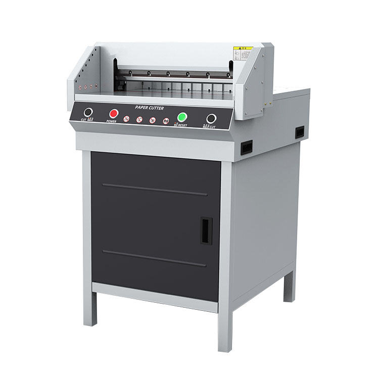 a3 450v stack electric guillotine paper cutter , paper cutting machine for sale