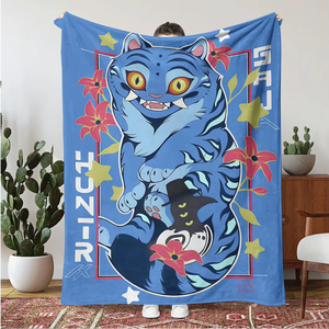 ผ้าห่มขนแกะนุ่มลายอนิเมะ Kpop Demon Hunters แบบใหม่สำหรับขายส่ง ผลิตตามสั่ง เหมาะสำหรับใช้ในบ้าน สำนักงาน เด็ก และนักเรียน - Product Image 5