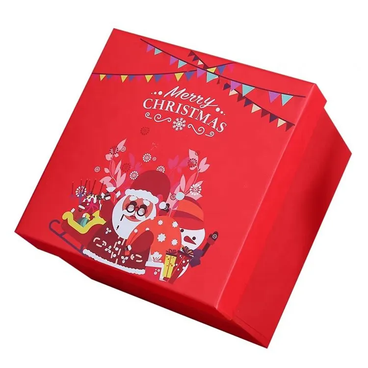 Custom Logo Kerstavond Appelkleding Speelgoed Snoep Suiker Chocolade Geschenkpapier Verpakking