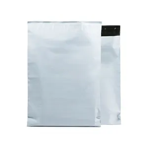 Harga grosir poly mailers tas pengiriman tas kurir putih biodegradable paket surat pos