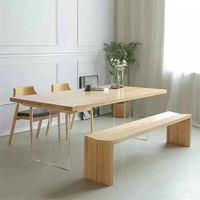 Pieds de table en acrylique transparent, supports multifonctionnels pour tables basses, tables d'îlot de cuisine