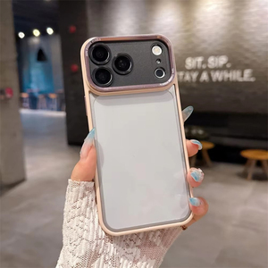 Coque de téléphone électro-plaquée pour iPhone 18, 17, 16, 15 Pro Max avec protection d'objectif d'appareil photo, coque premium pour iPhone 18 Pro - Product Image 5