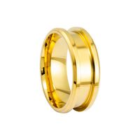 Günstige Großhandels-Ringe aus Keramik und Edelstahl, 6mm 8mm, Silberfarben, für Herren und Damen, zum Einlegen von Schmuck