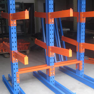 Estantes de almacenamiento Almacenamiento de servicio pesado Estantes de almacenamiento de carga de acero y metal Sistema de estantería de tubería vertical Estantes voladizos para forma larga - Product Image 2