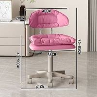 Chaise roulante professionnelle de luxe en cuir avec roulettes, tabouret de manucure portable, combo pour salon de coiffure, pour salons de manucure