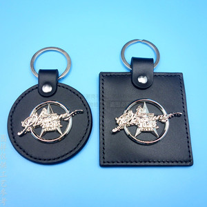 Pu Leather Metal Logo <b>Custom</b> Keychain Zinc Alloy <b>Key</b> Ring Business Gift Promotional Accessory - Product Image 2