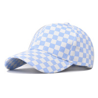 Gorra de béisbol con patrón de tablero de ajedrez a la moda, gorra de camionero clásica de verano para mujeres y hombres, gorra deportiva para papá, gorra Snapback a cuadros