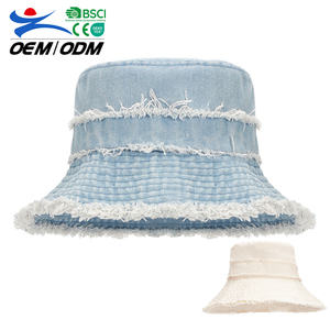 Free Sample Summer Karge Brim Printed Soft Non-Woven Breathable Comfort Casual Fishing Children Custom Bucket <b>Hat</b> - Product Image 1