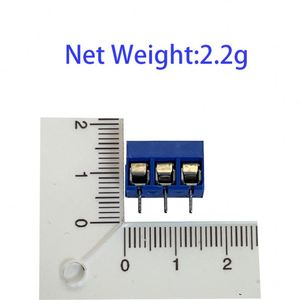 <span class=keywords><strong>3</strong></span>-Pins Schroef Klemmenblok Connector 5Mm Pitch 5.08-301-3P Kabel Connector Schroef Connector Blauw - Product Image 6